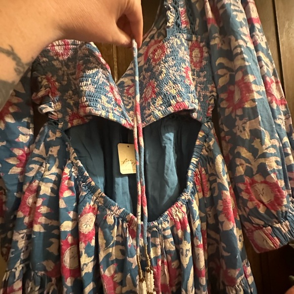 NWT Large Free People Sasha mini dress- river combo - Picture 7 of 14